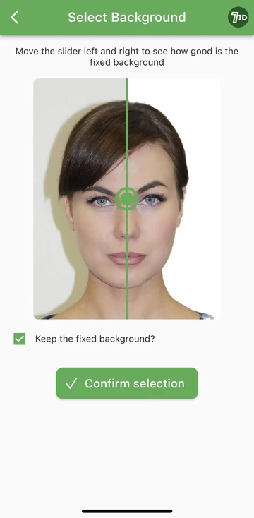 7ID App: 35x45 Photo White Background