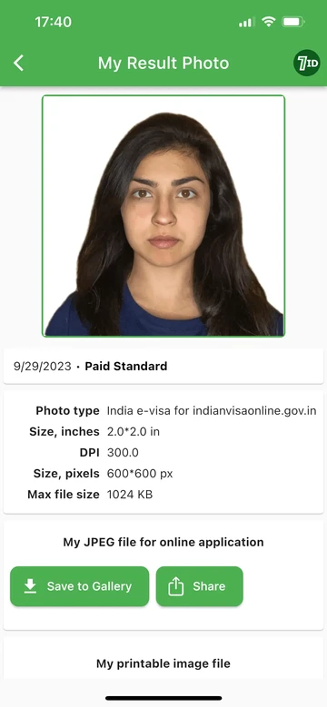 7ID: Hindistan vize fotoğrafınızı alın