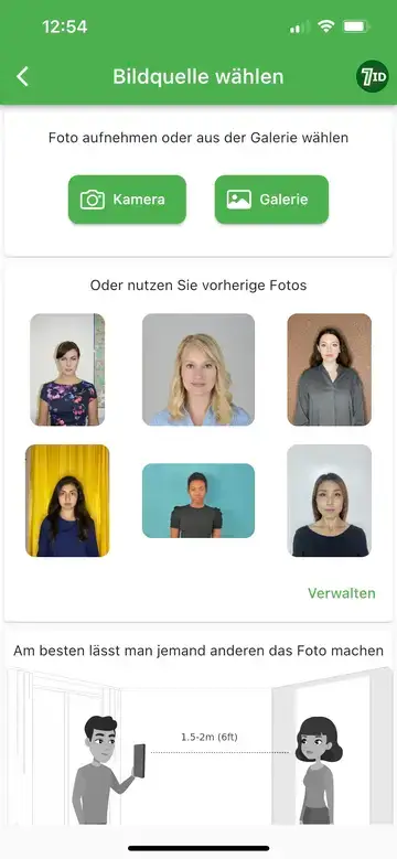 7ID App: Német Passport Photo Maker