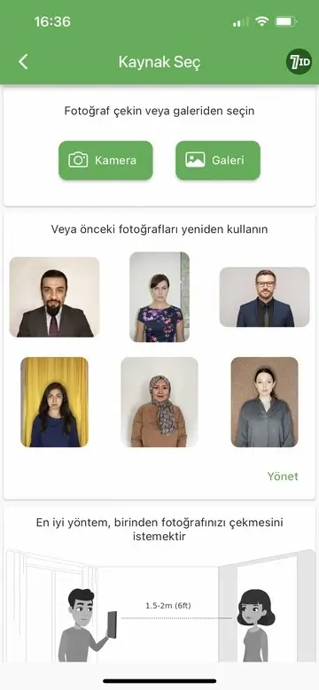 7ID Uygulaması: Telefonunuzda B1/B2 ABD vize fotoğrafı çekin