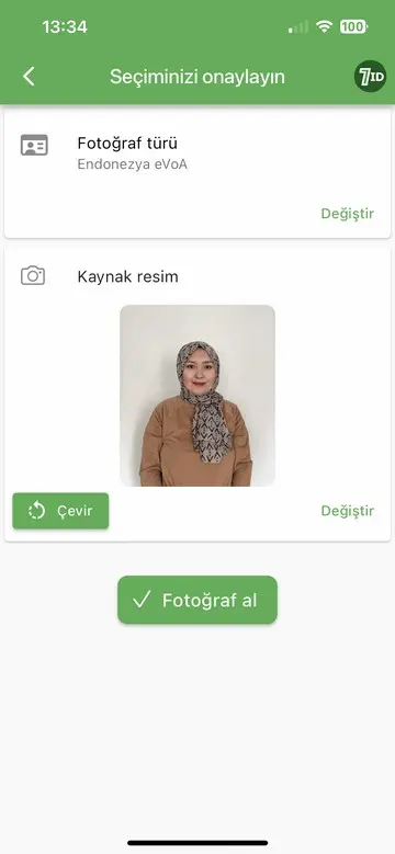 7ID Uygulaması: Endonezya vize Fotoğraf Boyutu