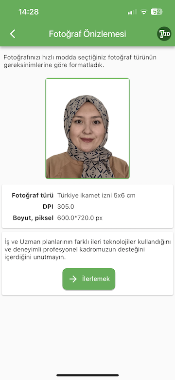 7ID Uygulaması: Saniyeler içinde Türkiye İkametgah Fotoğrafınızı alın