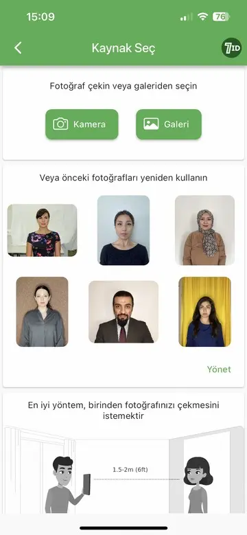 7ID Uygulaması: Selfie'den Rus e-vizesi yapın